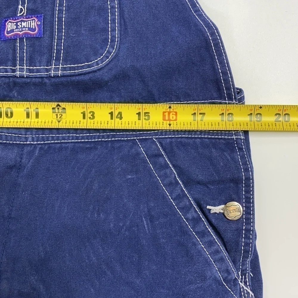 Big Smith Denim Hipster Carpenter Bib Overalls 36x32